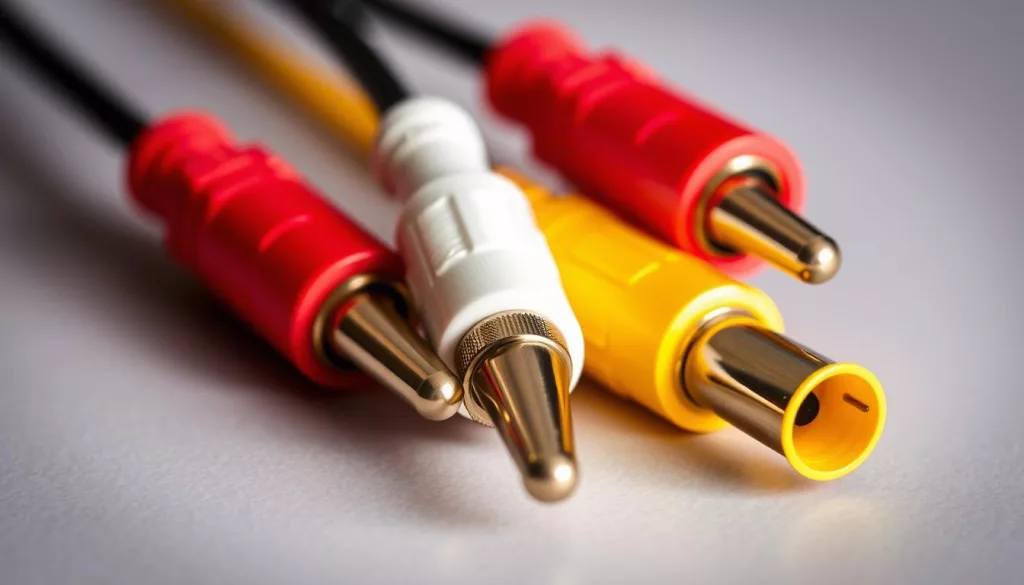 cores dos conectores RCA