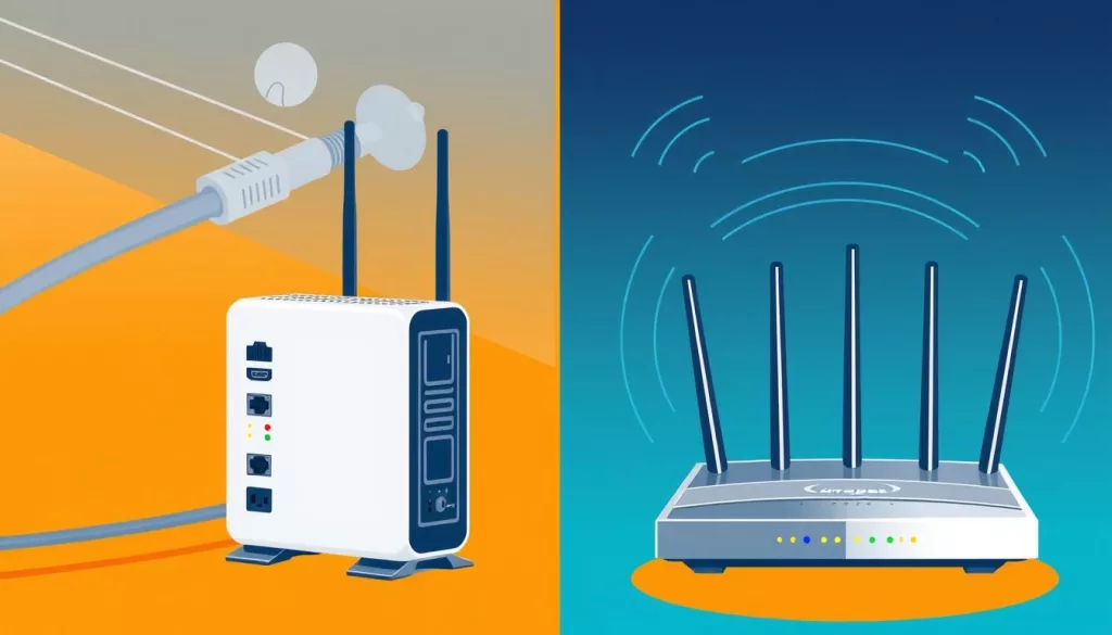 diferença entre modem e roteador