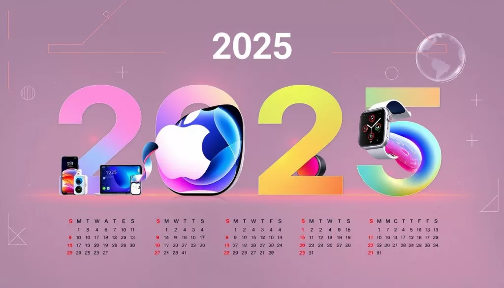 calendário lançamentos Apple 2025